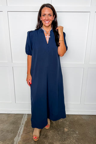 The Navy Ease Dress