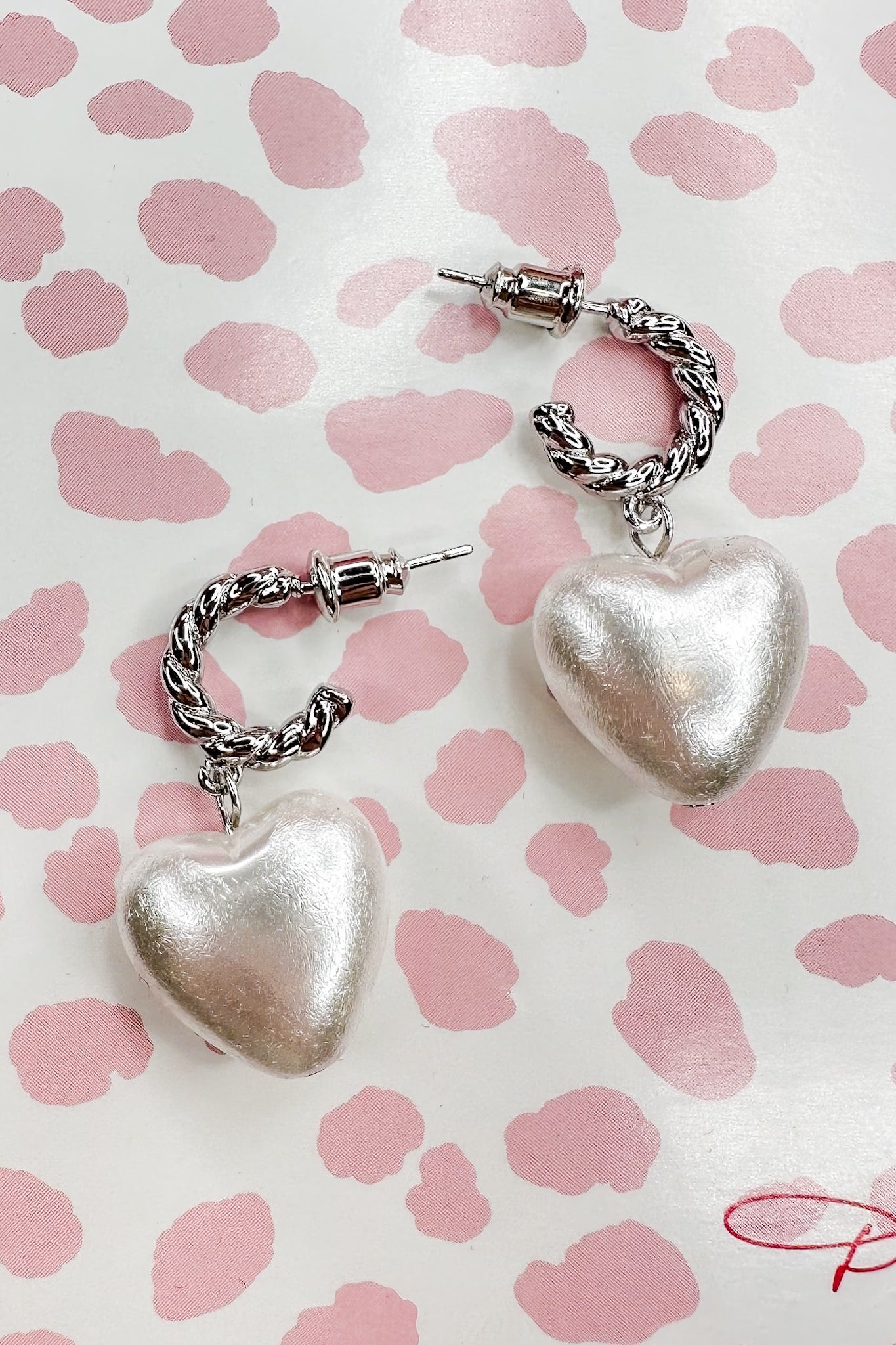 Darling Pearl Huggie Earring in Silver by Treasure Jewels