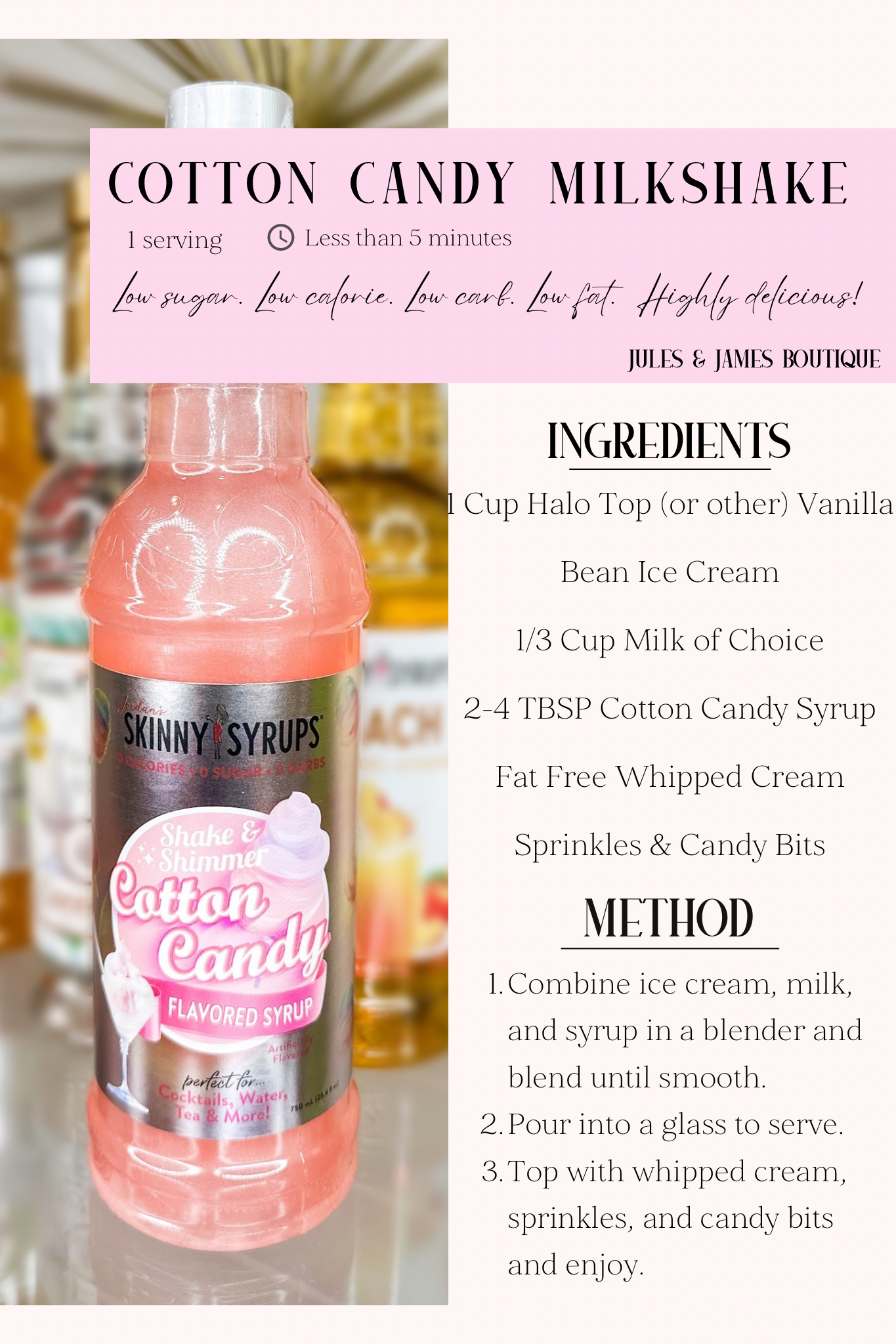 *PRE-ORDER* Sugar Free Skinny Syrup