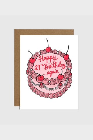 Happy 29th Birthday Again Card