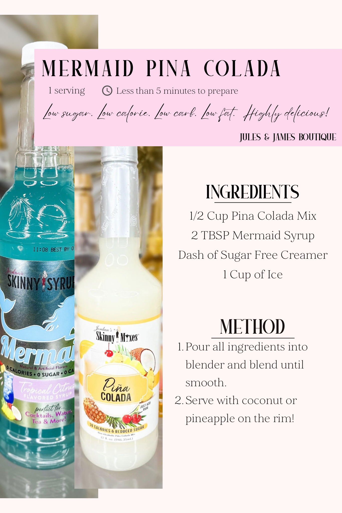 *PRE-ORDER* Sugar Free Skinny Syrup