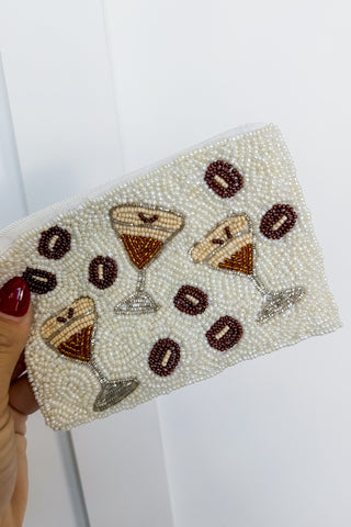 Espresso Yourself Beaded Coin Purse