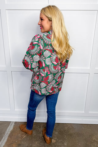 Hot Pink Deal - The Charlee Top in Pink Toucan Tango by Michelle McDowell