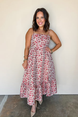 Rose All Day Maxi Ruffle Dress