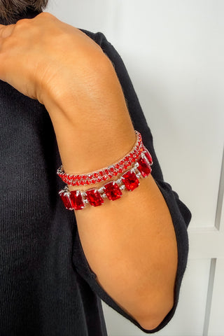 The Scarlet Shine Bracelet Set