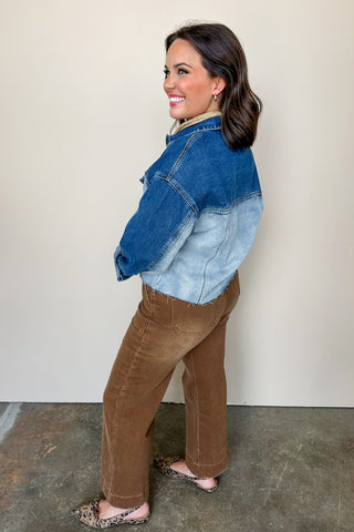 Western Brown Straight Leg Pant