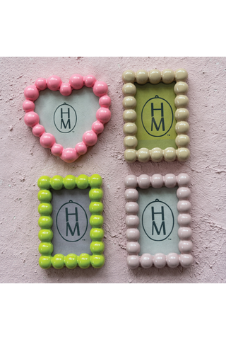 Sweetheart Beaded Photo Frame Magnet