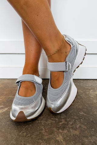 No Biggie Corkys Mary Jane Sneaker in Silver
