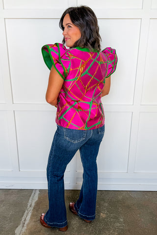 Girls Night Out Magenta Top