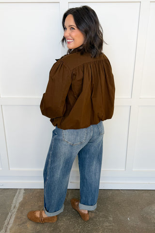 Western Avenue Dark Brown Jacket