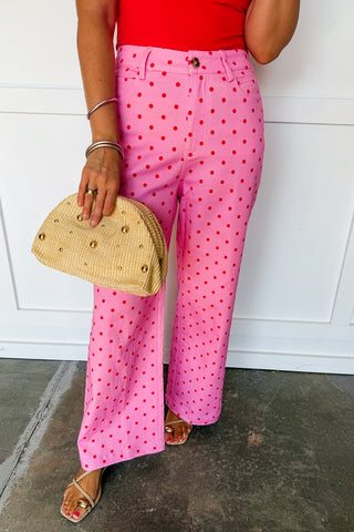 The Harper Pink Dot Pants