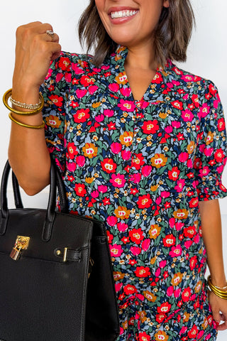 The Daphne Dress in Painted Tapestry by Mary Square