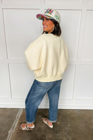 Poppy & Pine Paws & Touchdowns Cropped Sweatshirt