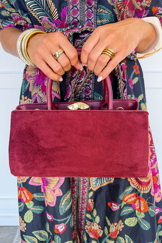 City Social Convertible Bag in Wine