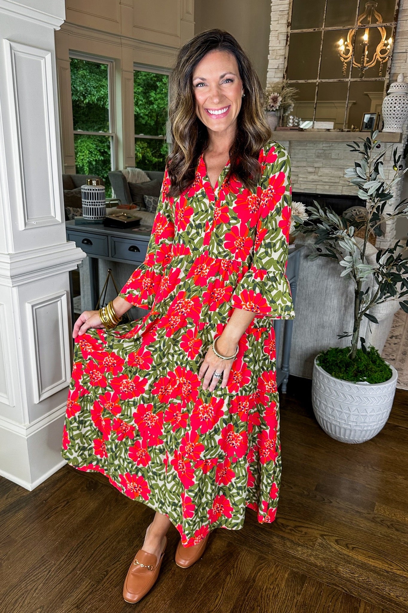 The Bennette Lovestruck Olive Dress by Michelle McDowell