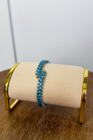Starstruck Crystal Cuff Bracelet in Blue