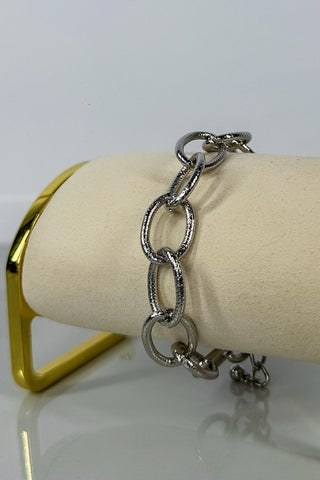 Silver Adjustable Chain Bracelet