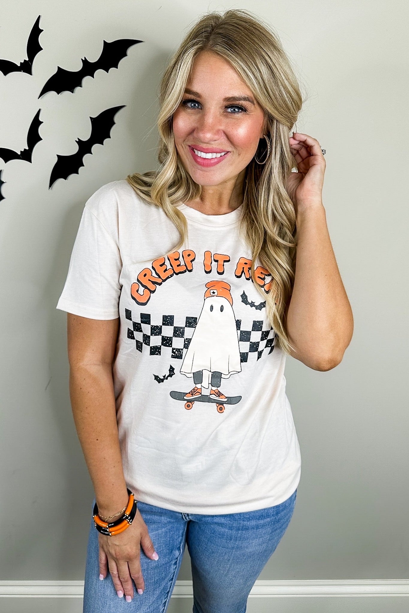Creep It Real Ghost Graphic Tee