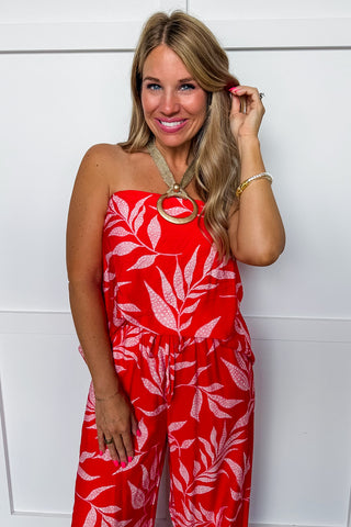 The Island Ease Top in Red