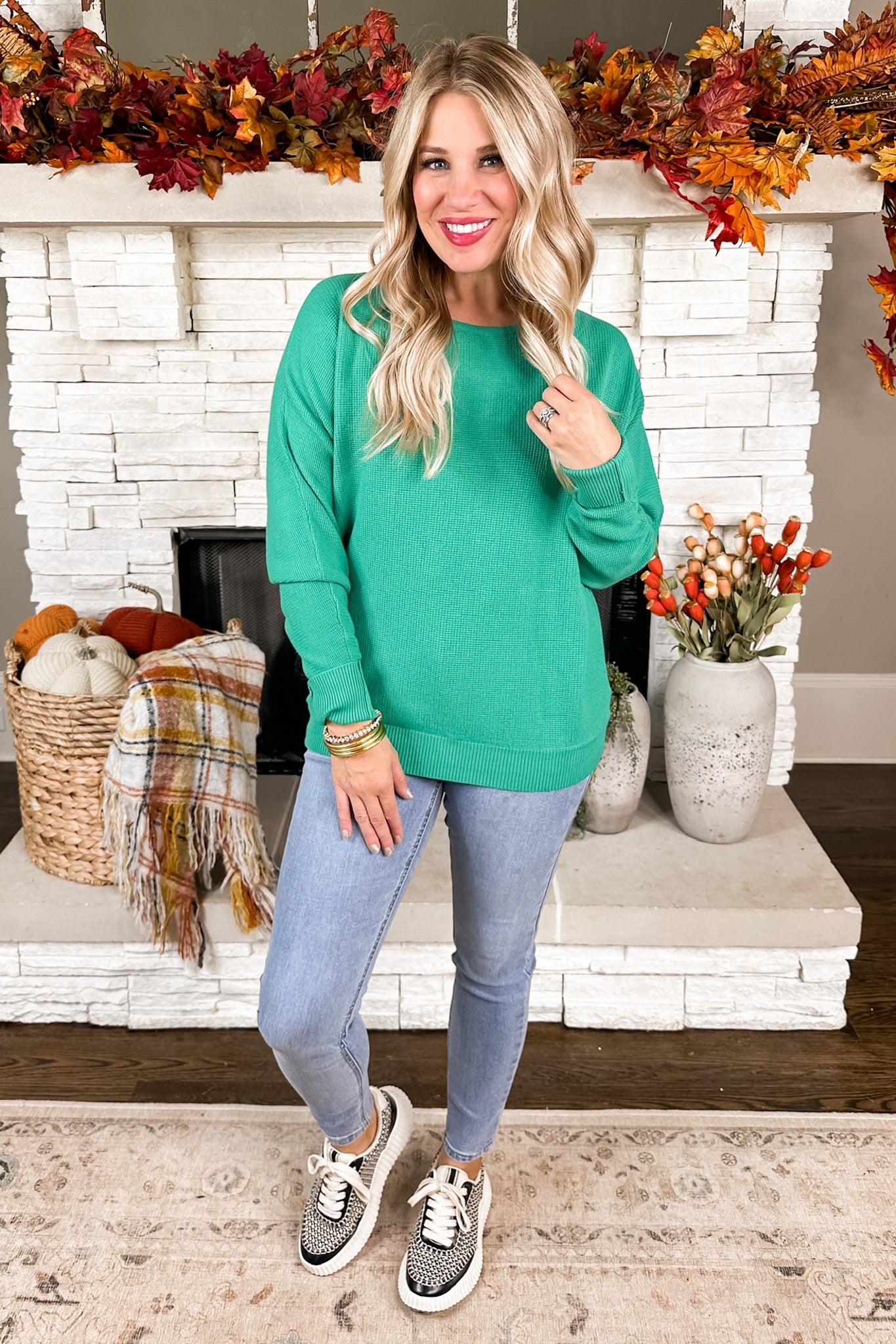 Green With Envy Lightweight Sweater