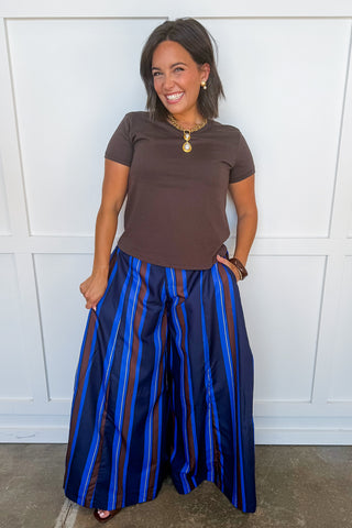 The Everyday Essential Built-in Bra Tee in Dark Chocolate