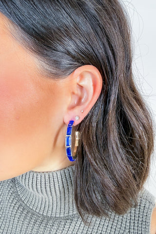 The Kora Earrings in Royal by Michelle McDowell