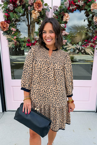 The Audrey Dress in Sweet Spot Leopard by Mary Square