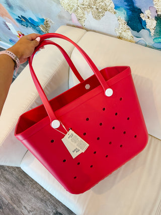 Everyday Carryall Large Tote In Red