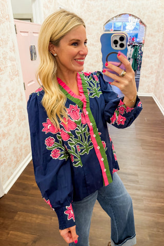 The Juliette Top in Blue