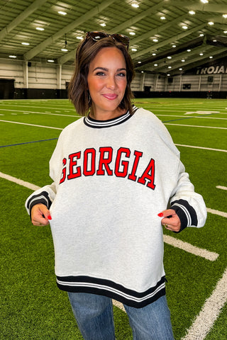 **PRE-ORDER** J&J Exclusive - Georgia Varsity Game Day Sweatshirt