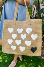 Load image into Gallery viewer, The Francine Heart Tote in Natural