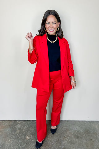 Dear Scarlett Red Blazer