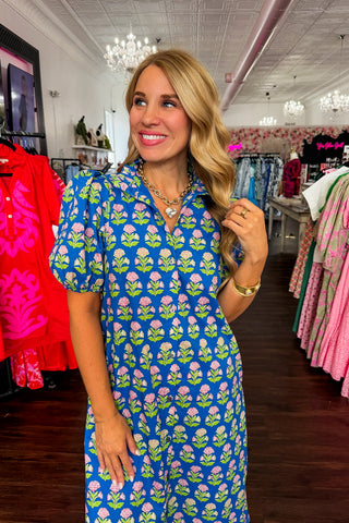 Cottage Bloom Midi Dress