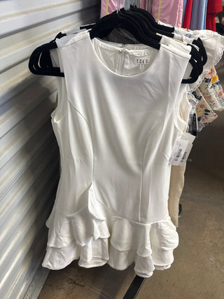 White Ruffle Dress