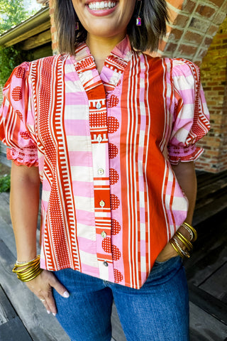 Mixed Feelings Printed Top