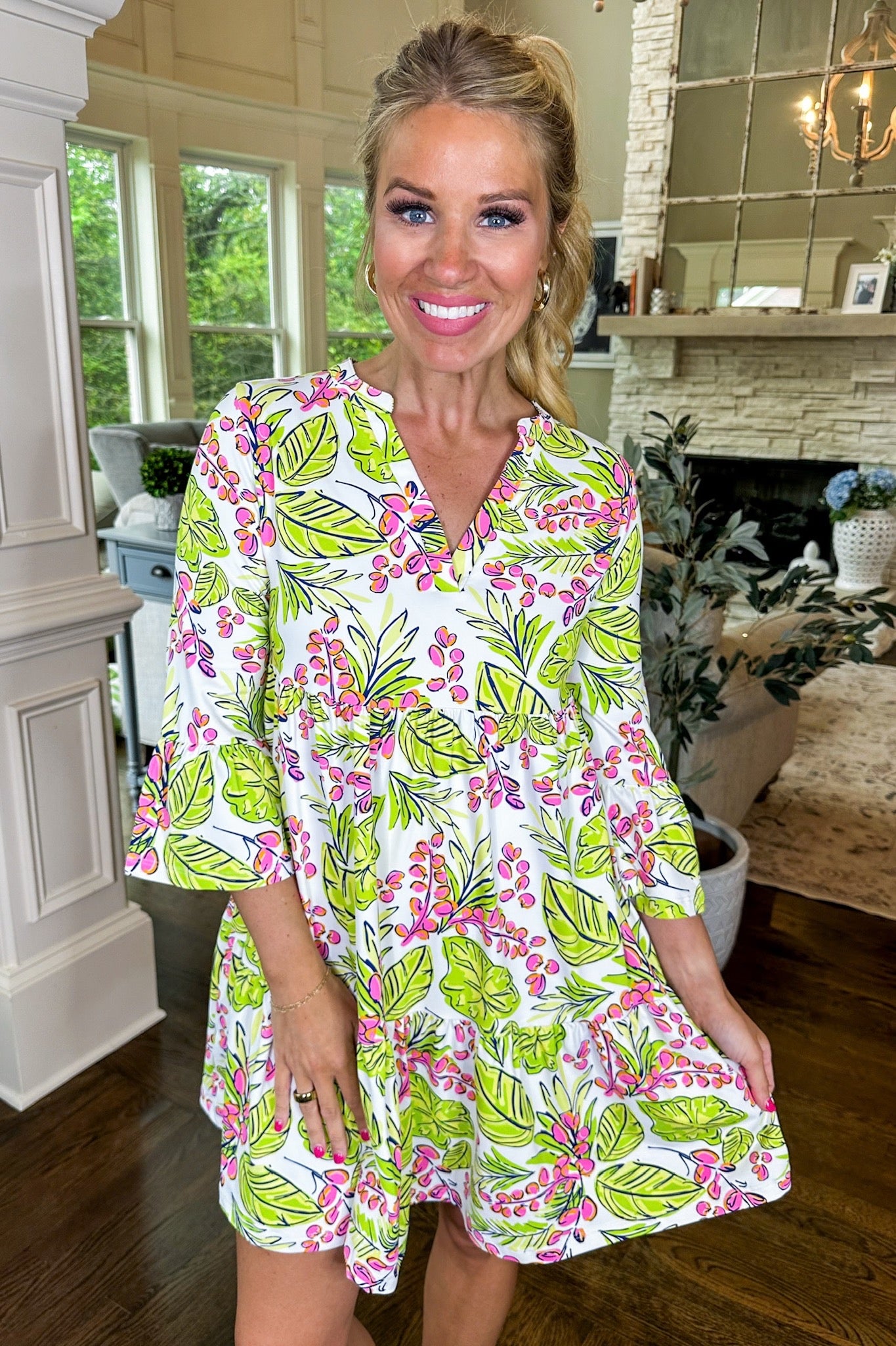 The Laguna Vine Time UPF 50+ Dress by Mary Square
