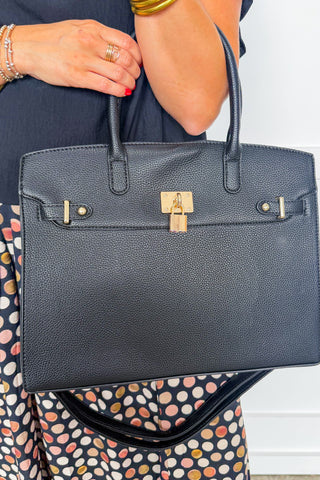 The Audrey Satchel Handbag in Black