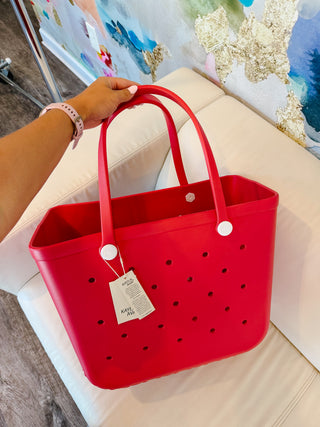 Everyday Carryall Large Tote In Red