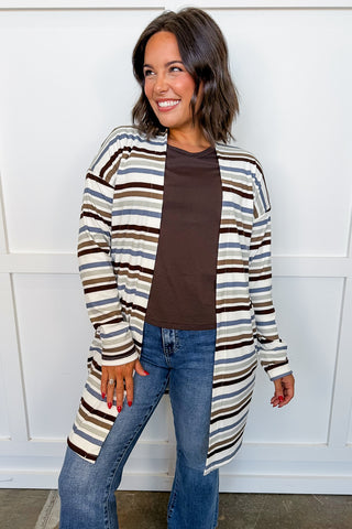 Read Between The Lines Ribbed Cardigan