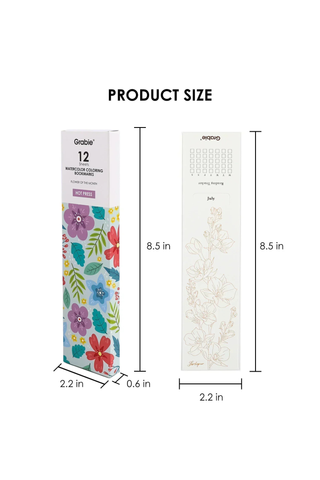 Birth Flower Watercolor Bookmark Set