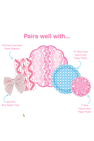 Lucy Grymes Round Scalloped Paper Placemat Set
