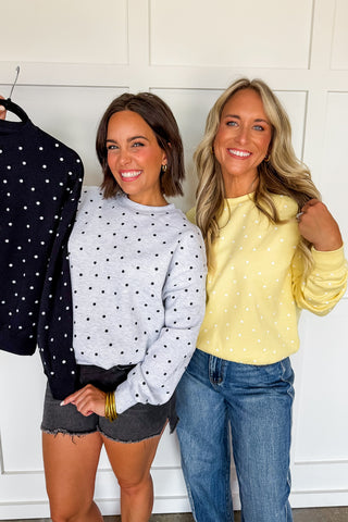 The Everyday Dot Sweatshirt in Black