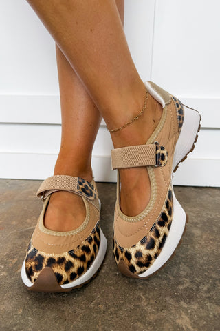 No Biggie Corkys Mary Jane Sneaker in Leopard