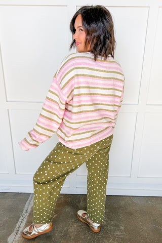 Pinky Promise Stripe Cardigan