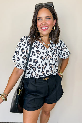 Effortless Edge Black Chino Shorts