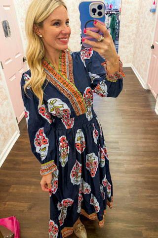 The Juliette Maxi Dress in Midnight