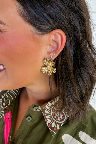 The Gilded Petal Earrings