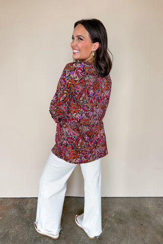 Dear Scarlett Liz Luxe Top in Violet