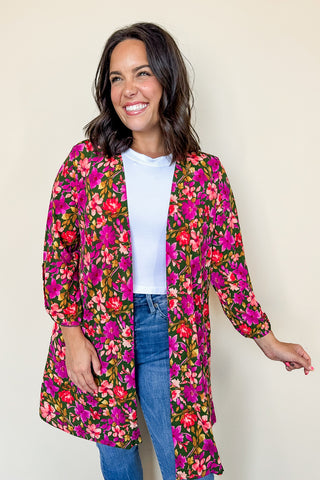 Dear Scarlett Liz Cardigan in Olive