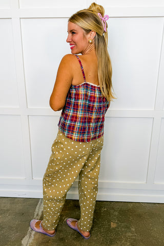 Mad About Plaid Babydoll Top